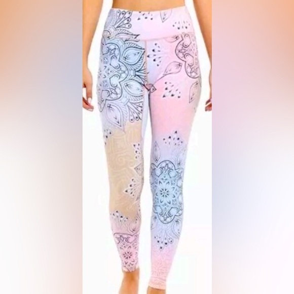 H Juleericher Pants - Printed Leggings Multicolor Sz 2XL By H Juleericher NEW!